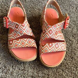 Skechers Vibrant Woven Strap Sandals